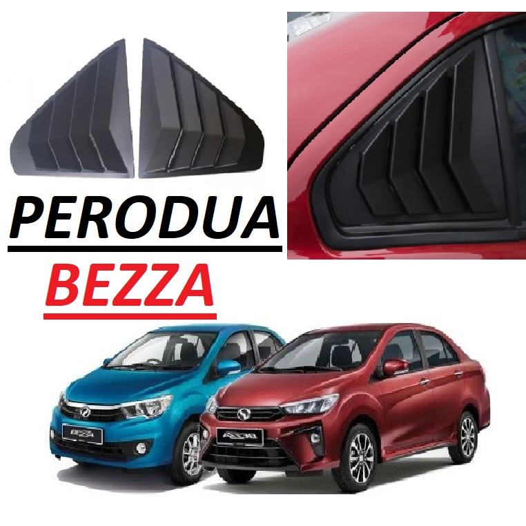 Perodua Bezza Window Cover Rear Triangle Mirror Cover Protector Shark ...
