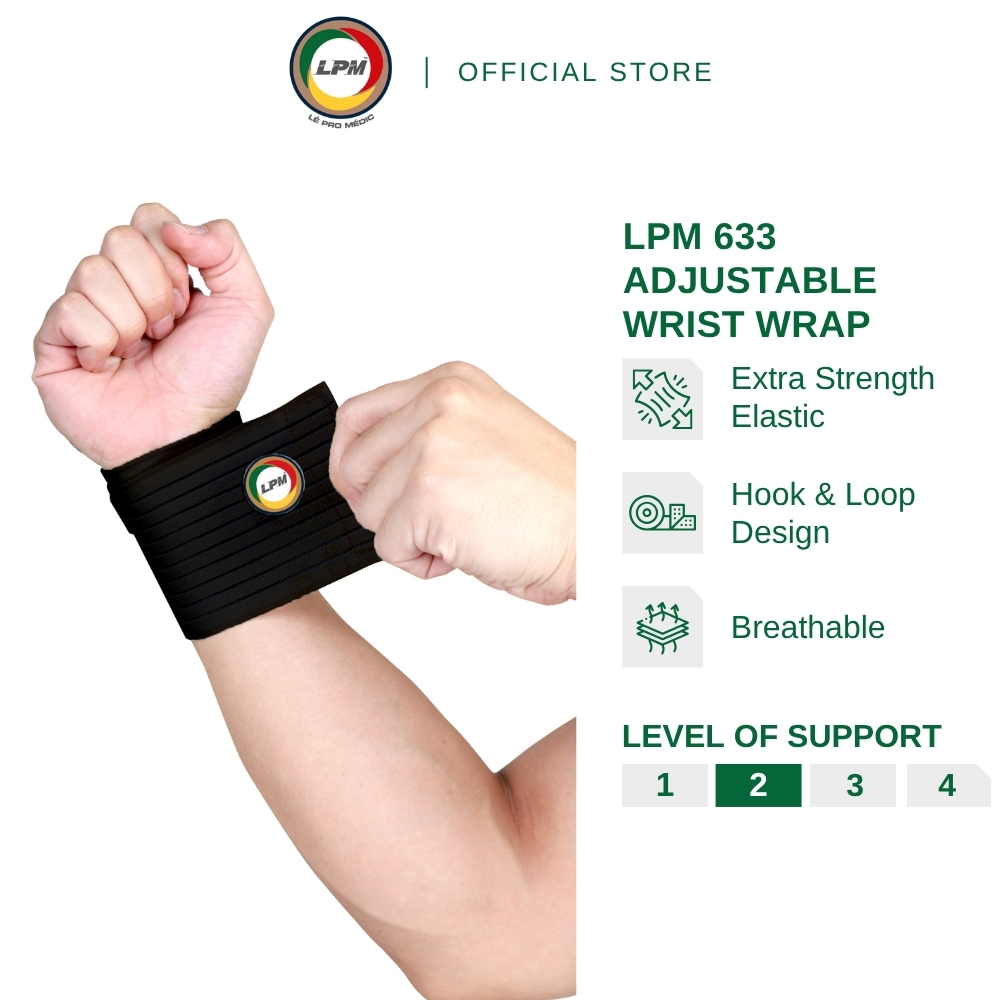 LPM Wrist Support with Velcro for Weight Lifting - Adjustable and ...