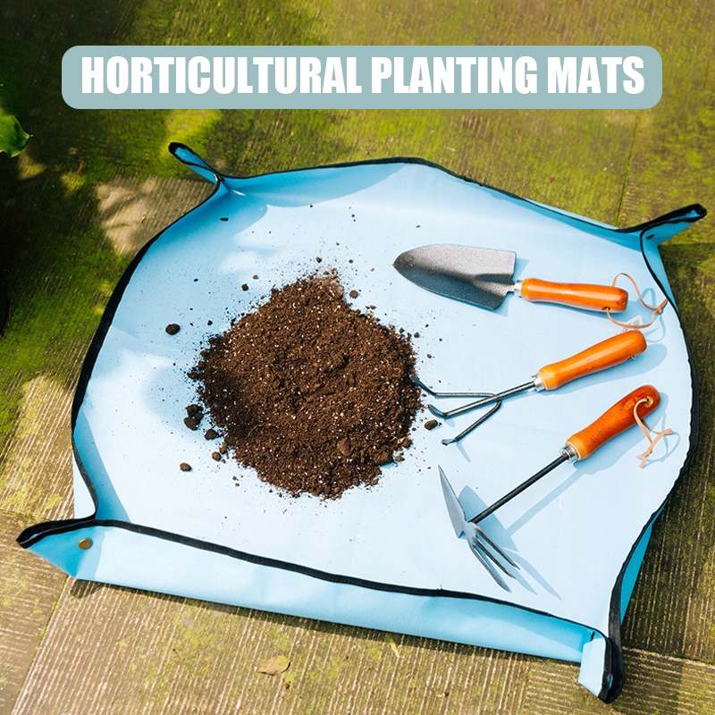 Waterproof Gardening Mat Folding Repotting Planting Mat for Soil ...
