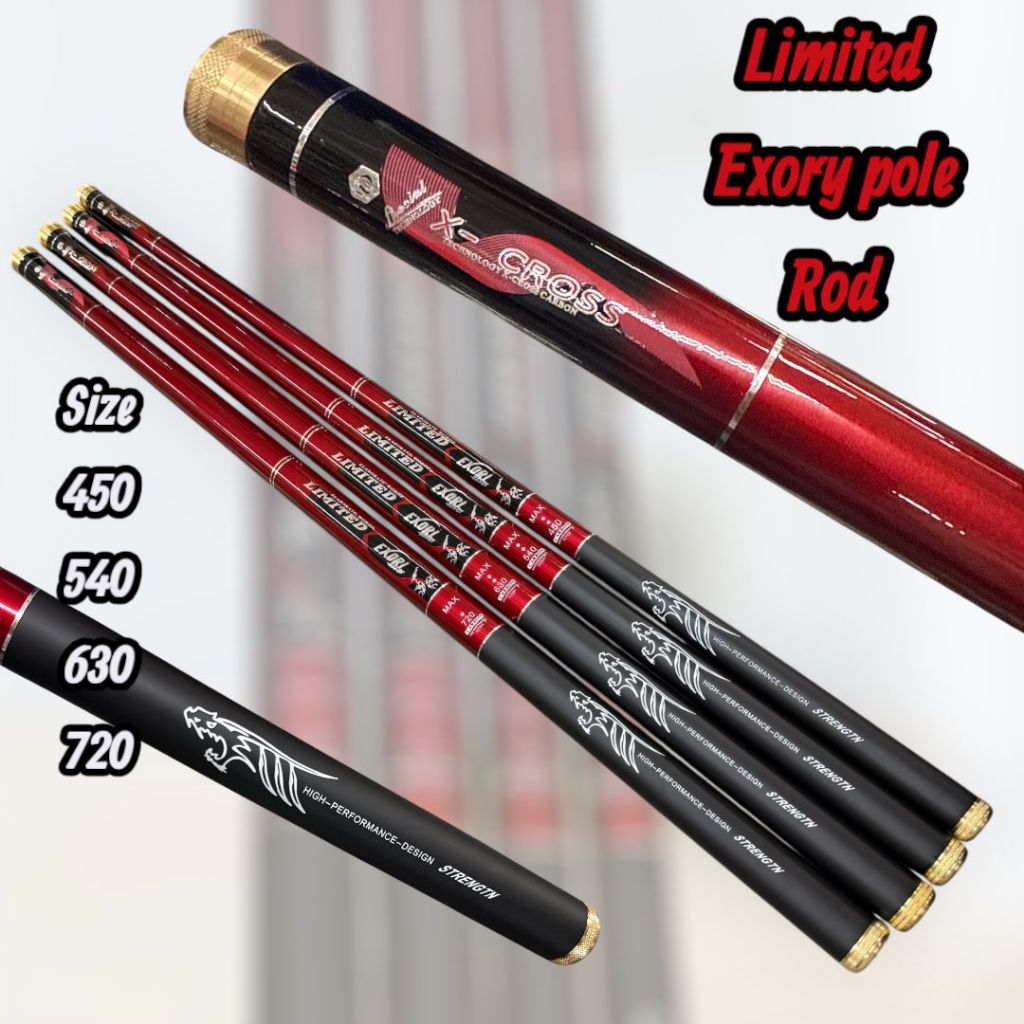 Limited Exory Carbon Pole X-CROSS Rod | Shopee Malaysia