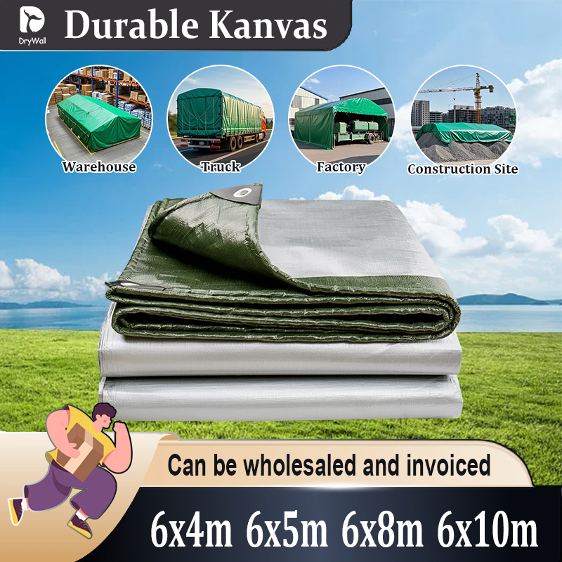 6M Tarpaulin heavy duty 6x4 6x5 6x8 6x10m Canopy sunshade insulation ...