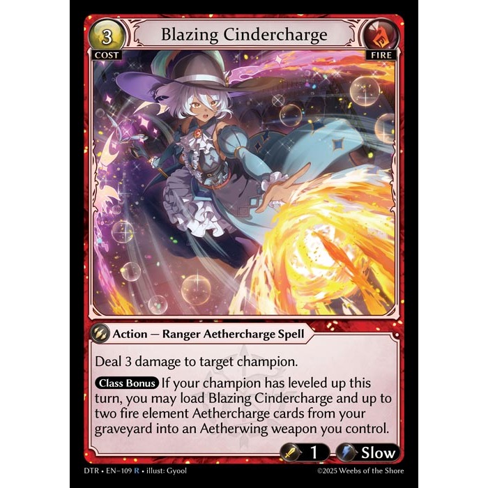 DTR • Rare Fire Single Distorted Reflections Grand Archive TCG GA