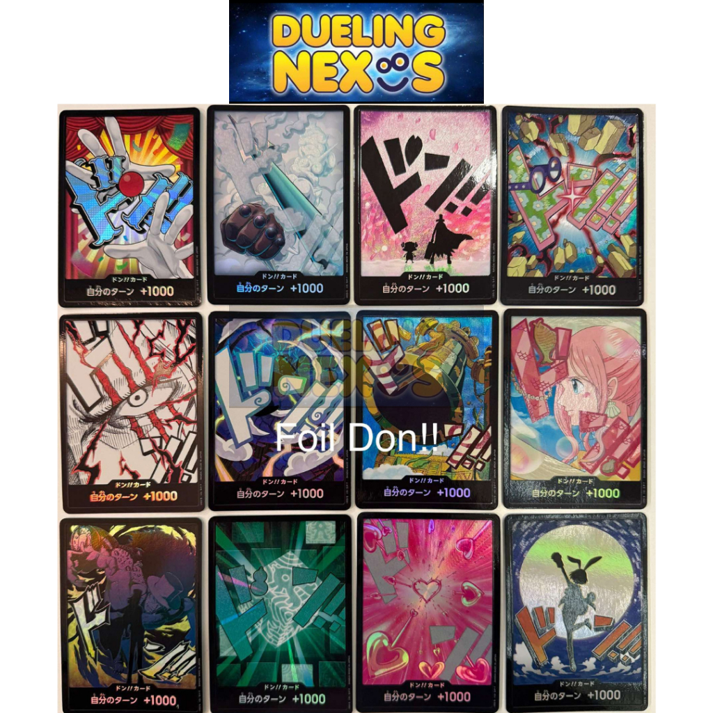One Piece Card Game TCG PRB01 PRB02 / FOIL DON CARD - THE BEST BOOSTER ...