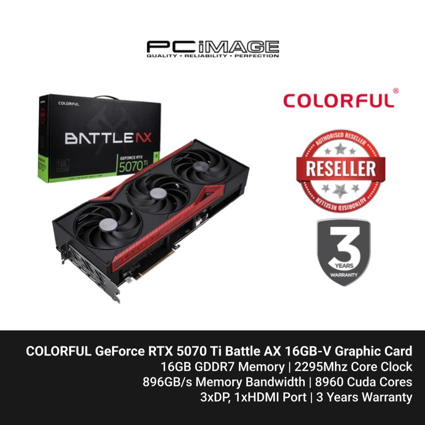 COLORFUL GEFORCE RTX5070TI BATTLE AX 16GB GDDR7 GPU GRAPHIC CARD ...