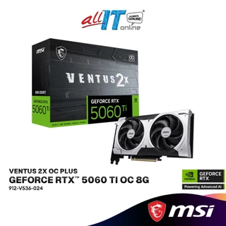 MSI GeForce RTX 5060 Ti 8GB VENTUS 2X OC PLUS GDDR7 Graphics Card | 912-V536-024