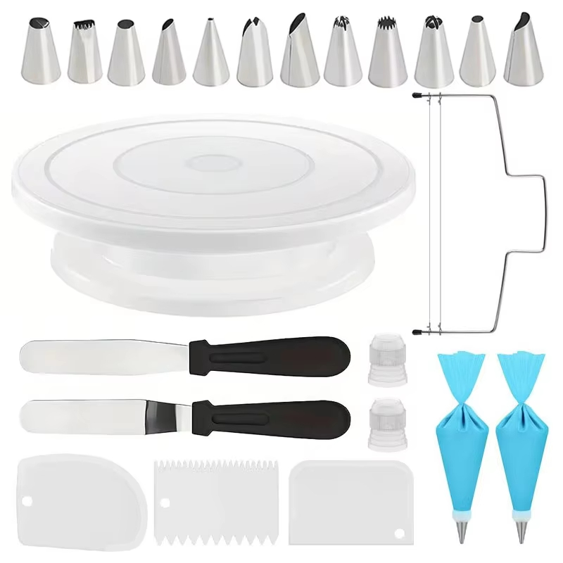 【22-Piece Essential Cake Decorating Kit】- Affordable Cake Tools Perfect ...