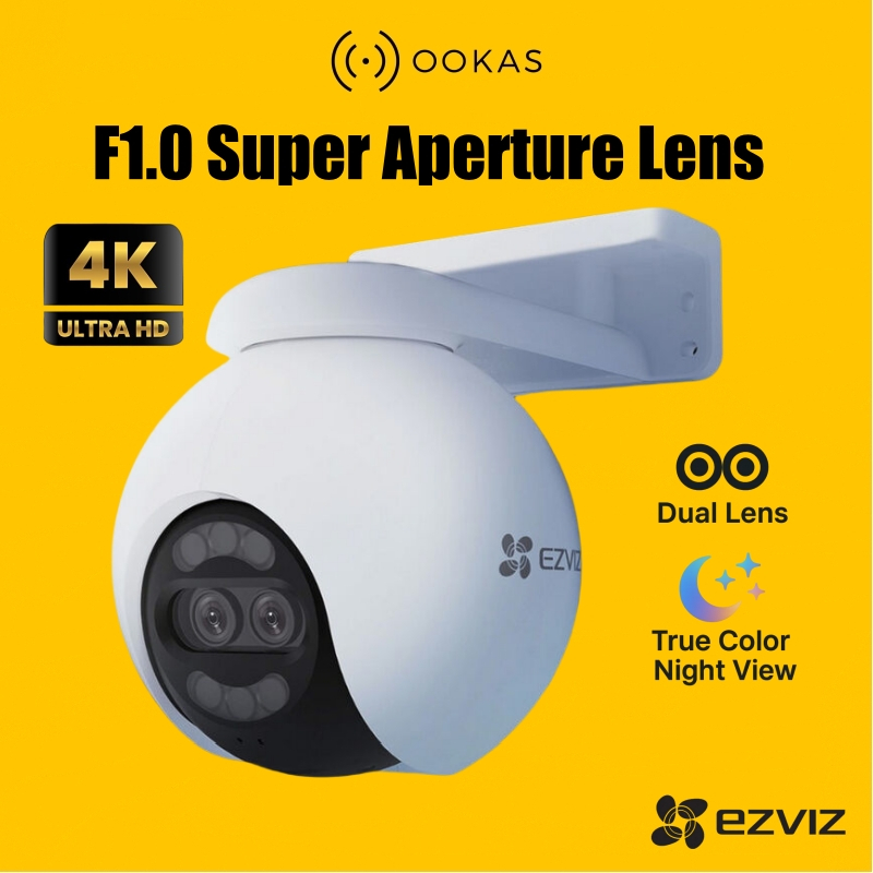 EZVIZ H80x Dual 4K Smart WiFi Camera | ColorFULL Night Vision | AI Auto ...