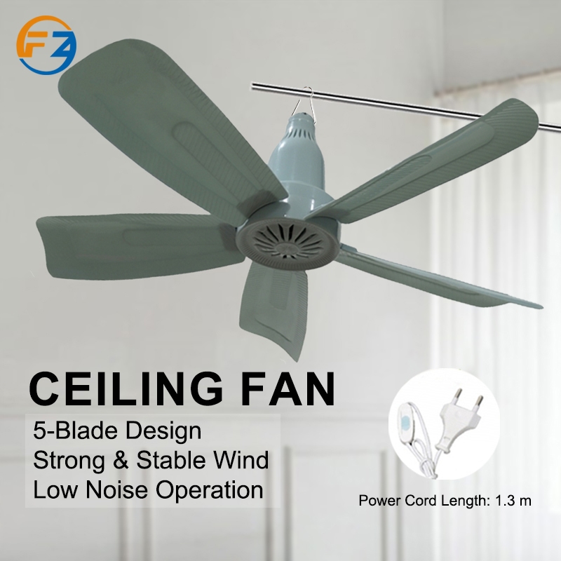 24inch Kipas Gantung Mudah Alih 20W Strong Wind Portable Mini Ceiling ...