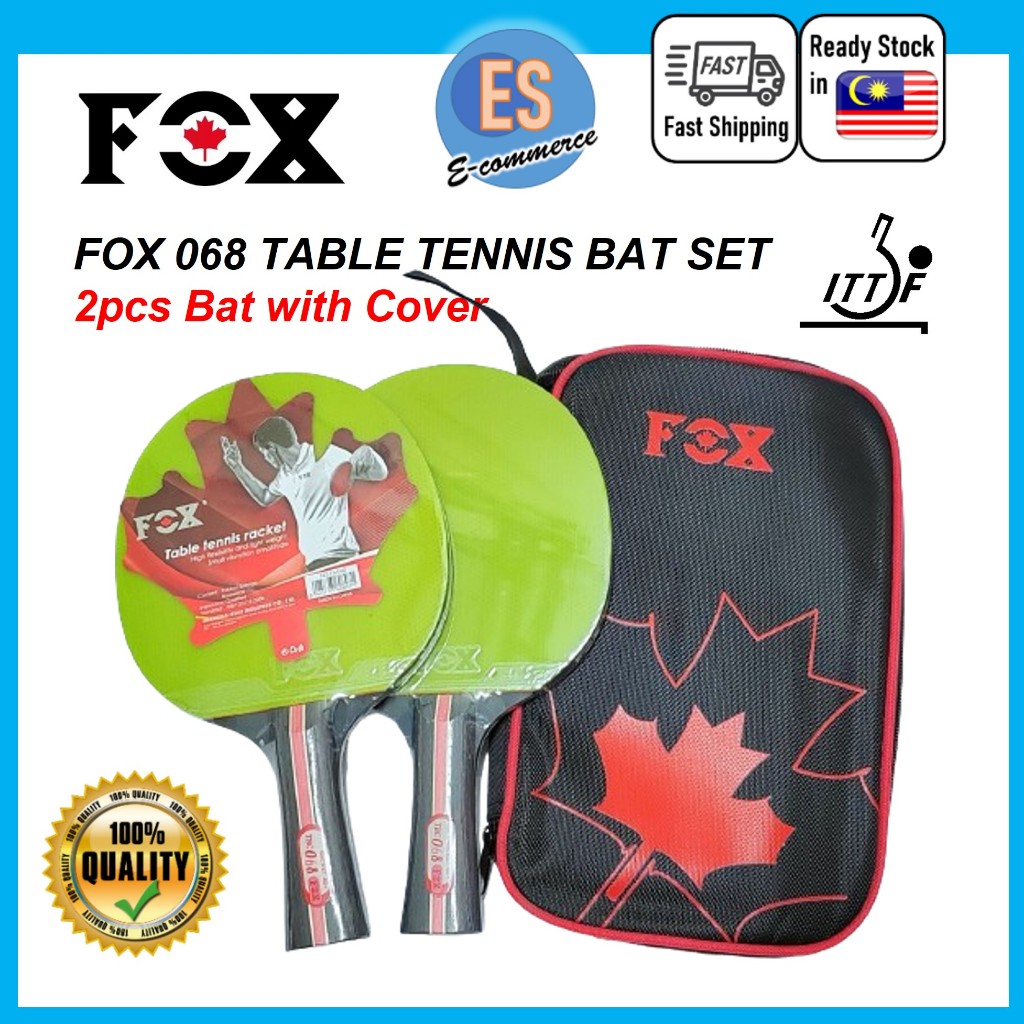 FOX 086 TABLE TENNIS BAT SET WITH ITTF APPROVED | Shopee Malaysia