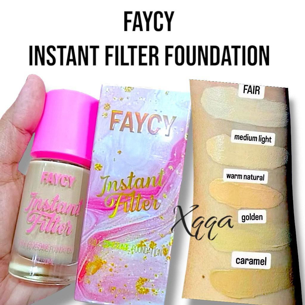 (exp 2028) FAYCY INSTANT FILTER FOUNDATION FULL COVERAGE 30ml (faycy ...
