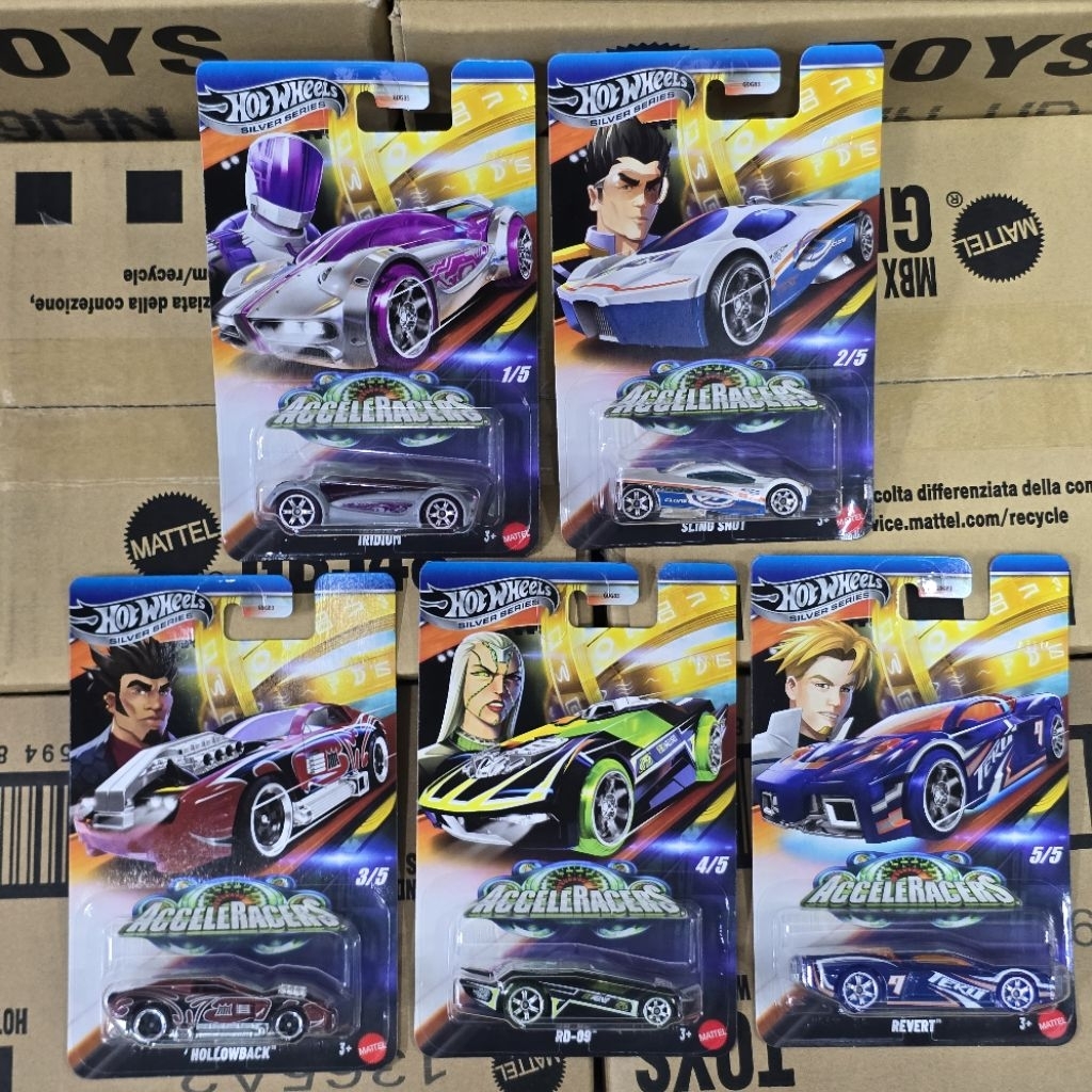 HOT WHEELS SILVER SERIES ACCELERACERS COMPLETE SET OF 5PCS | Shopee ...