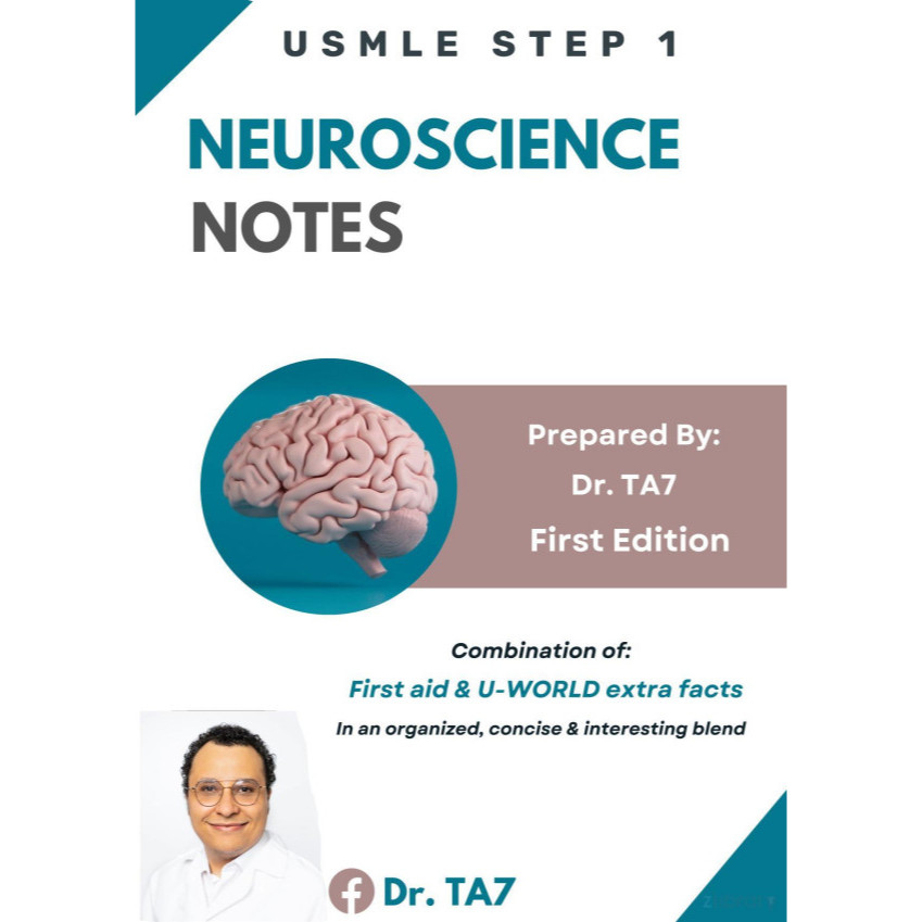 Neuroscience Notes - USMLE Step 1 (2024) | Shopee Malaysia