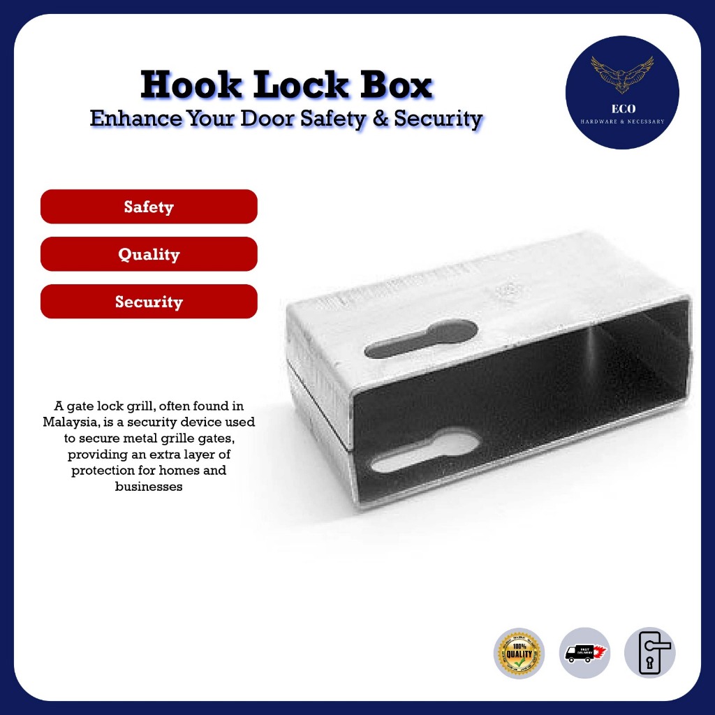 Hook Lock Cover/Hook Lock Box (Metal) | Shopee Malaysia
