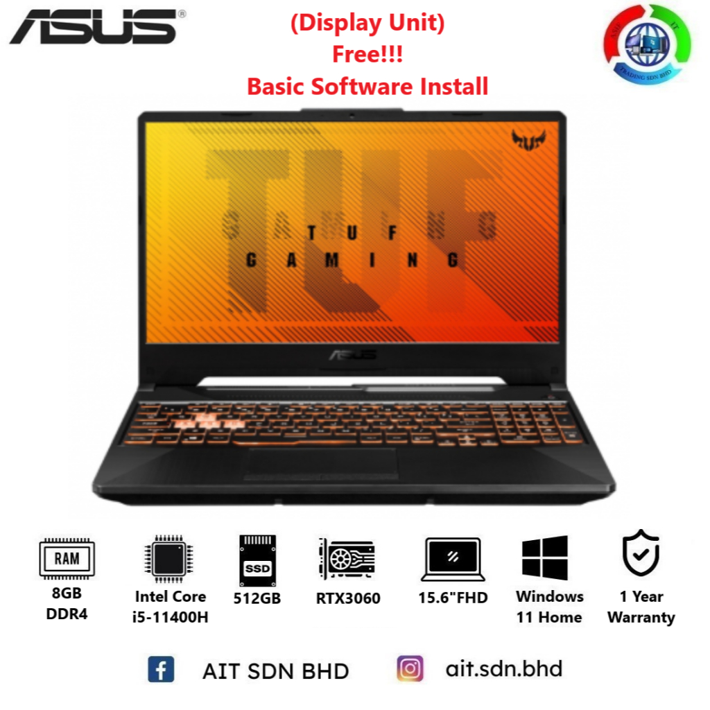 Écran De Remplacement Pour Asus TUF FX506H 15.6" FHD IPS 144Hz - Dalle Neuve, Garantie 1 An