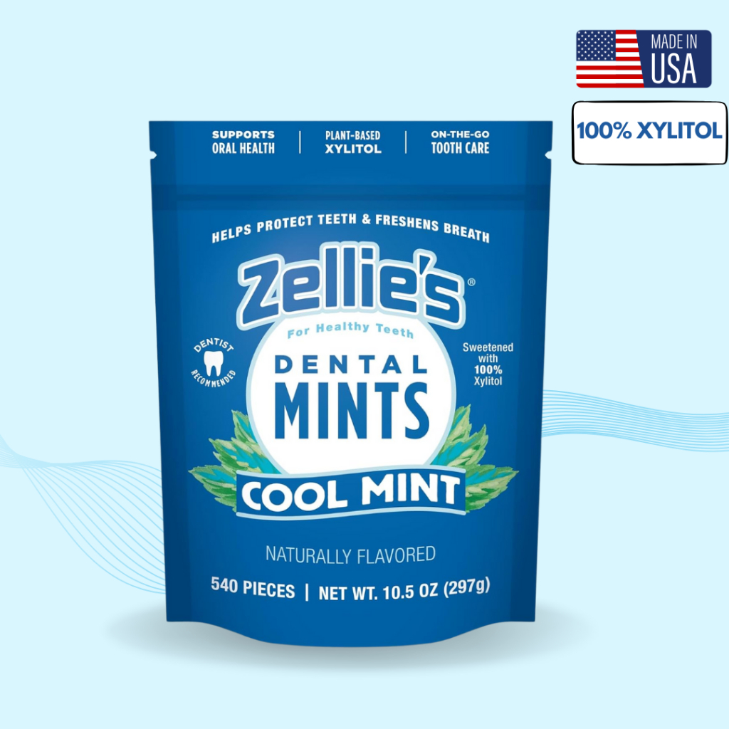 [USA IMPORT] Zellie’s Dental Mints Cool Mint – Dentist Recommended, 100 ...