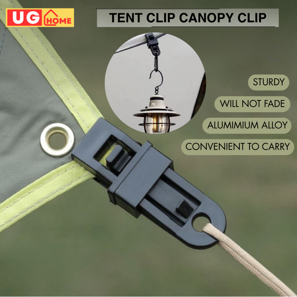 UG Flysheet Clip Camping Tent Clip Outdoor Tarp Clamp Tent Clips Wind ...
