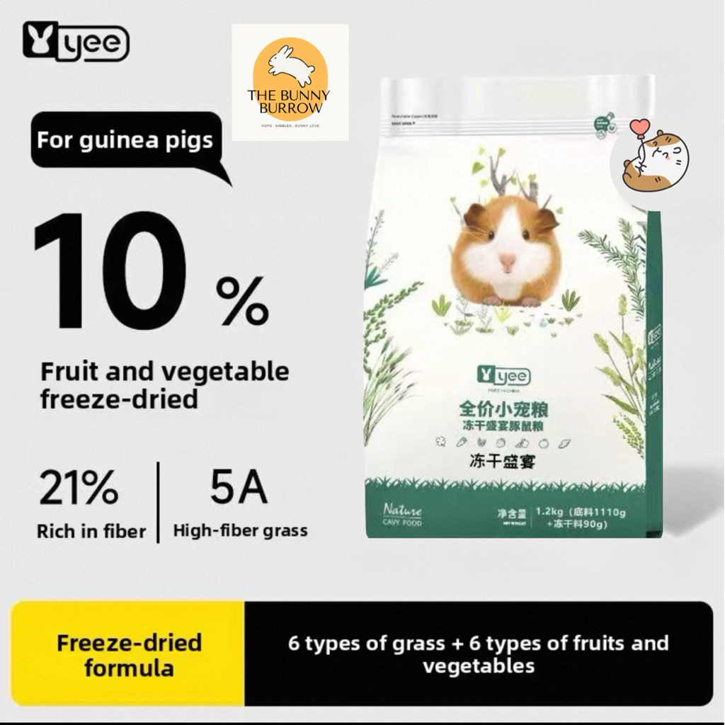 Yee Guinea Pig/Cavy Premium Guinea Pig Food Freeze Dried Feast Freeze ...