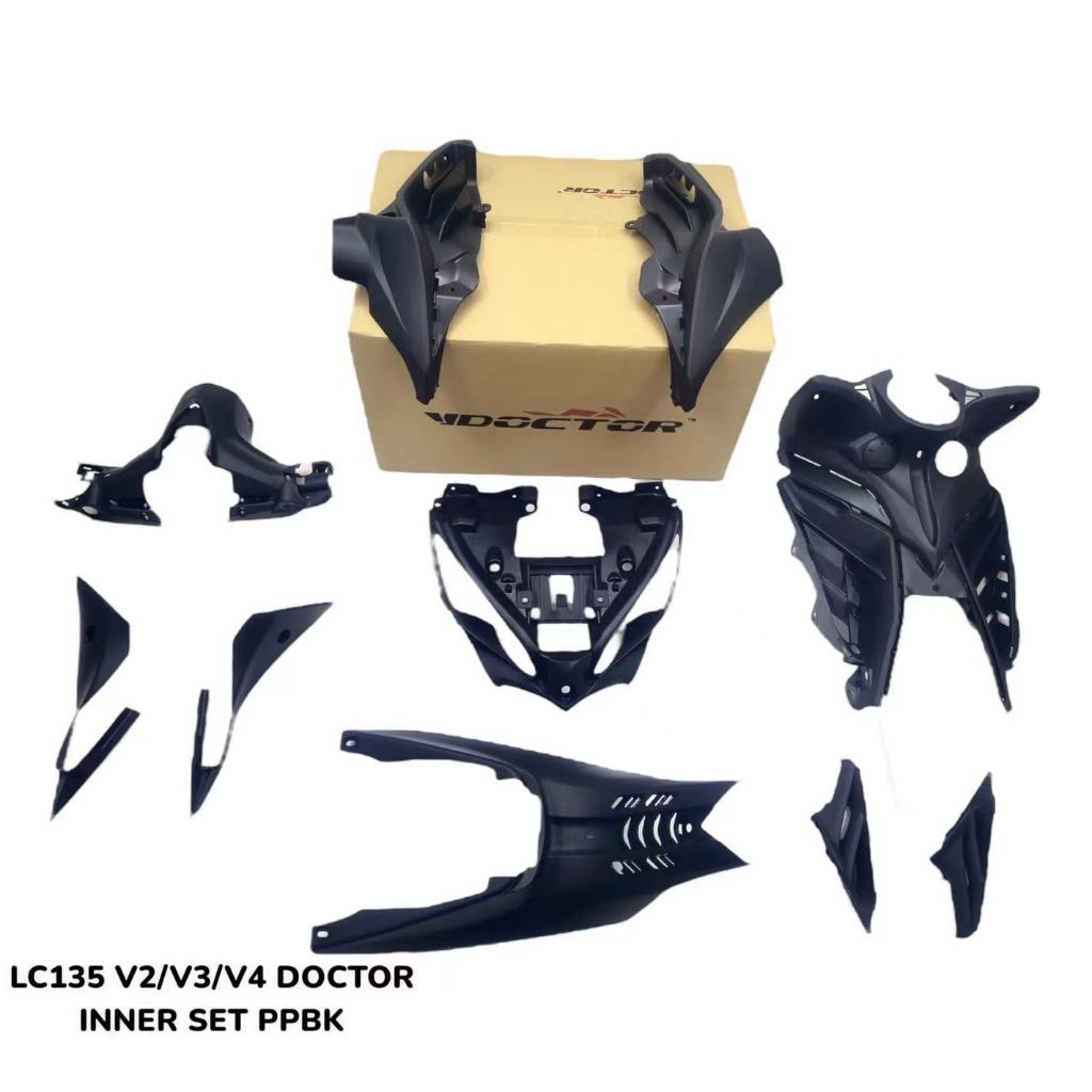 VDOCTOR # YAMAHA LC135 V2/V3/V4 / LC V2/V3/V4 INNER SETS /PP BLACK ...