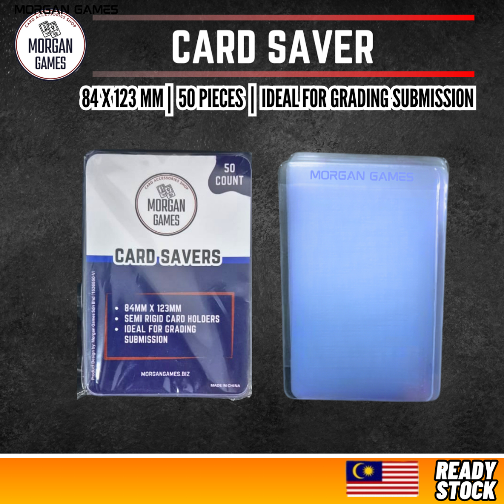 【Morgan Games】[Ready Stock] 50 Pieces Card Saver Semi Rigid Card Holder ...