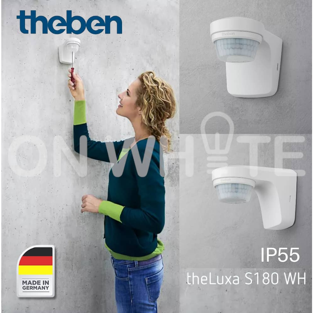 THEBEN MOTION SENSOR theLuxa S180 WH IP55 WALL TYPE | Shopee Malaysia