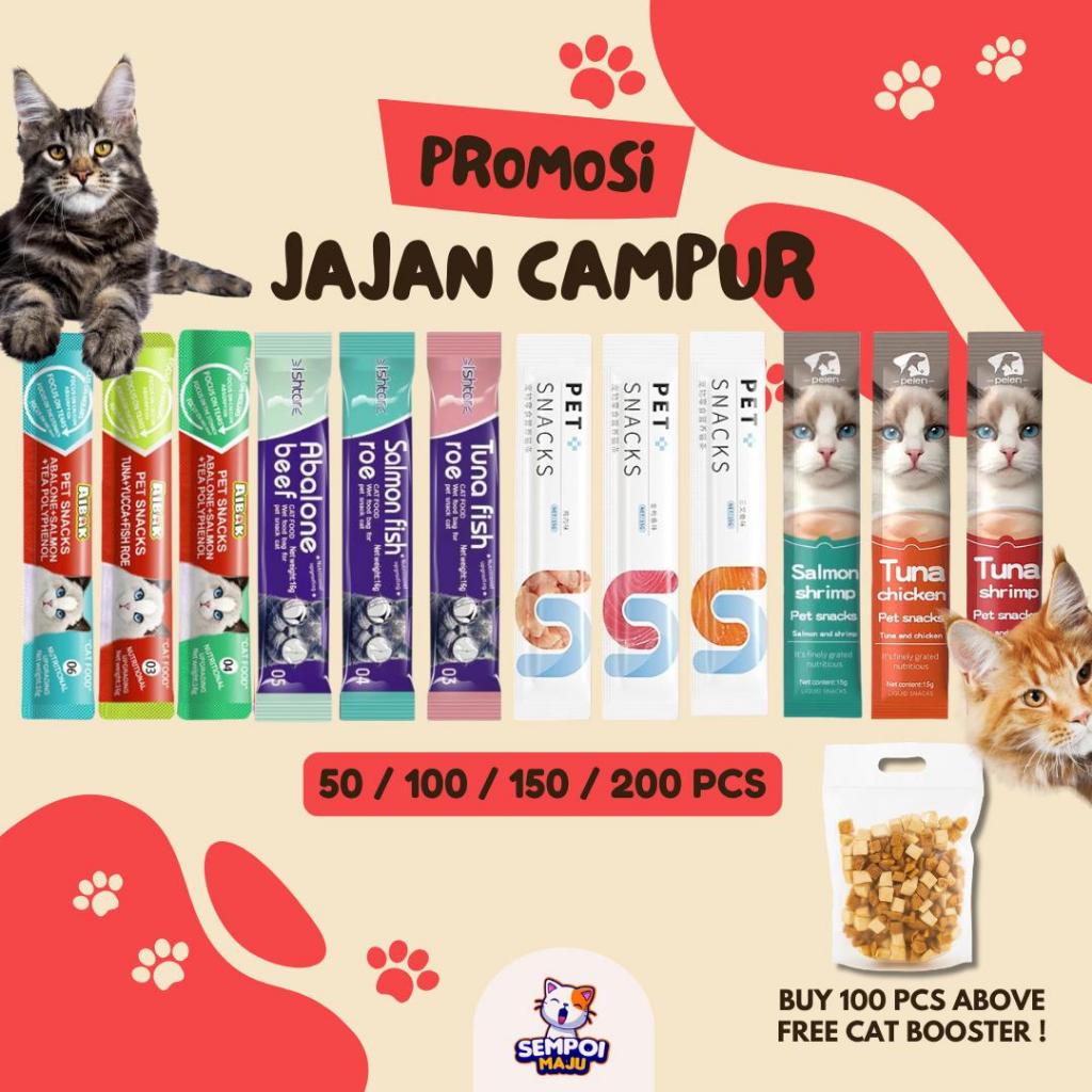 Promosi 50/100/150/200PCS Jajan Kucing Snack Kucing High Vitamin Cat ...