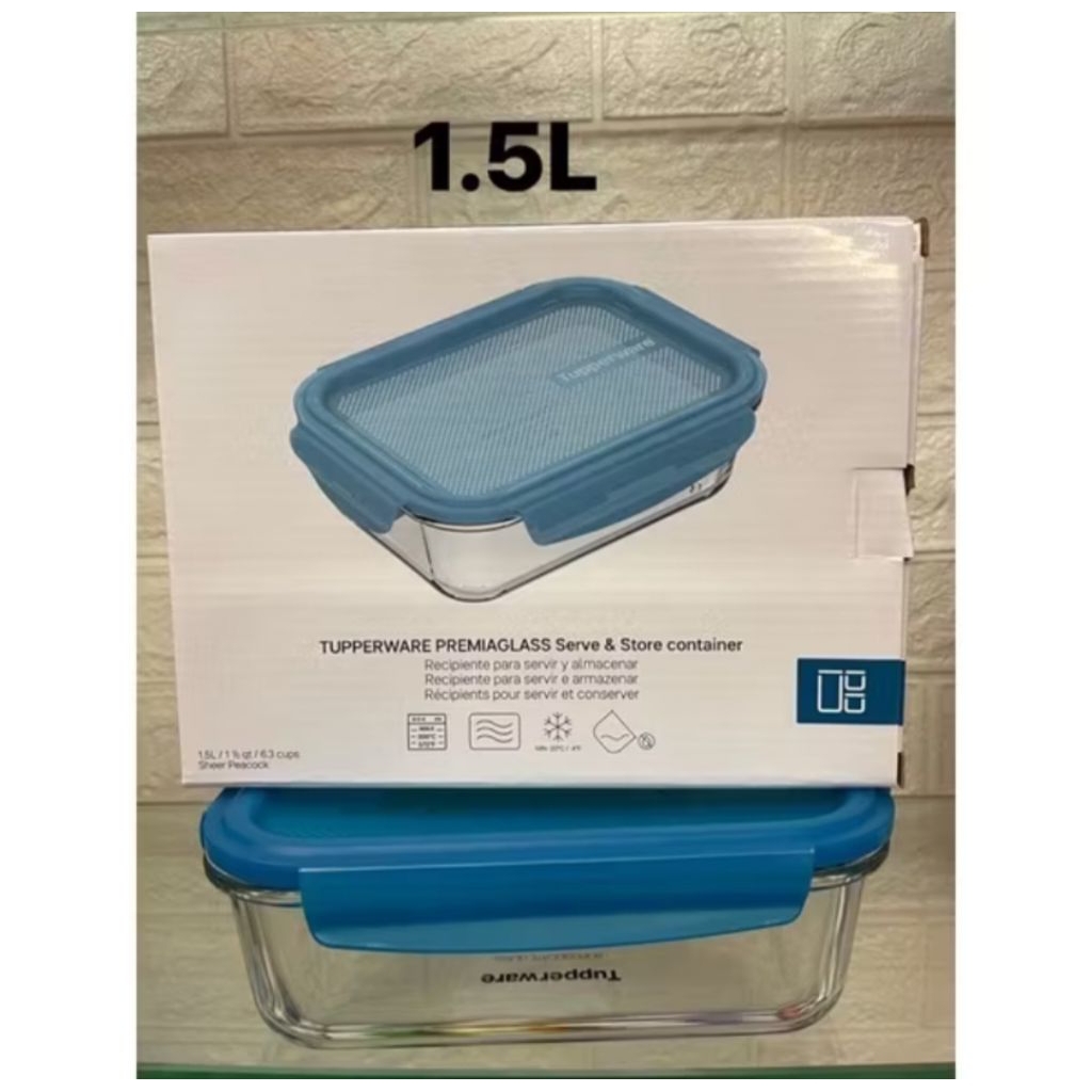Premiaglass Tupperware 1.5L (Biru) | Shopee Malaysia