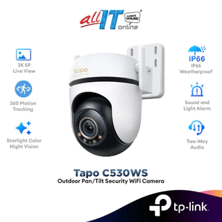 TP-LINK Tapo C530WS Outdoor Pan/Tilt Security Wi-Fi Camera Starlight Color Night Vision CCTV