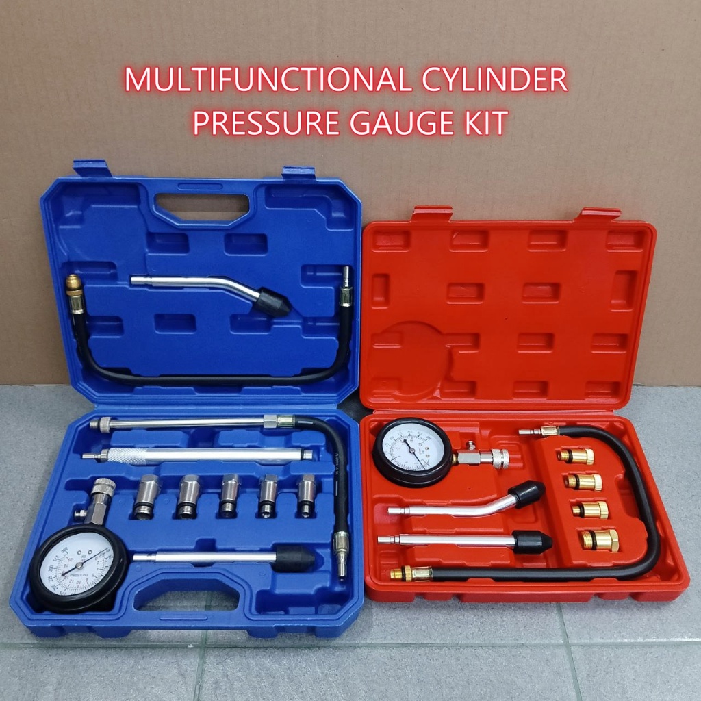 MULTIFUNCTIONAL GAS CYLINDER ENGINE COMPRESSION TESTER [+4/5 adapters ...