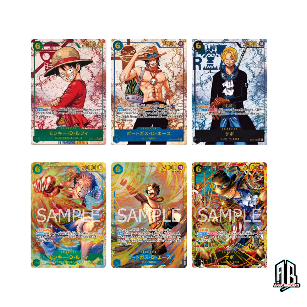 One Piece Card Game OP13 118 119 120 | SEC | Carrying on His Will