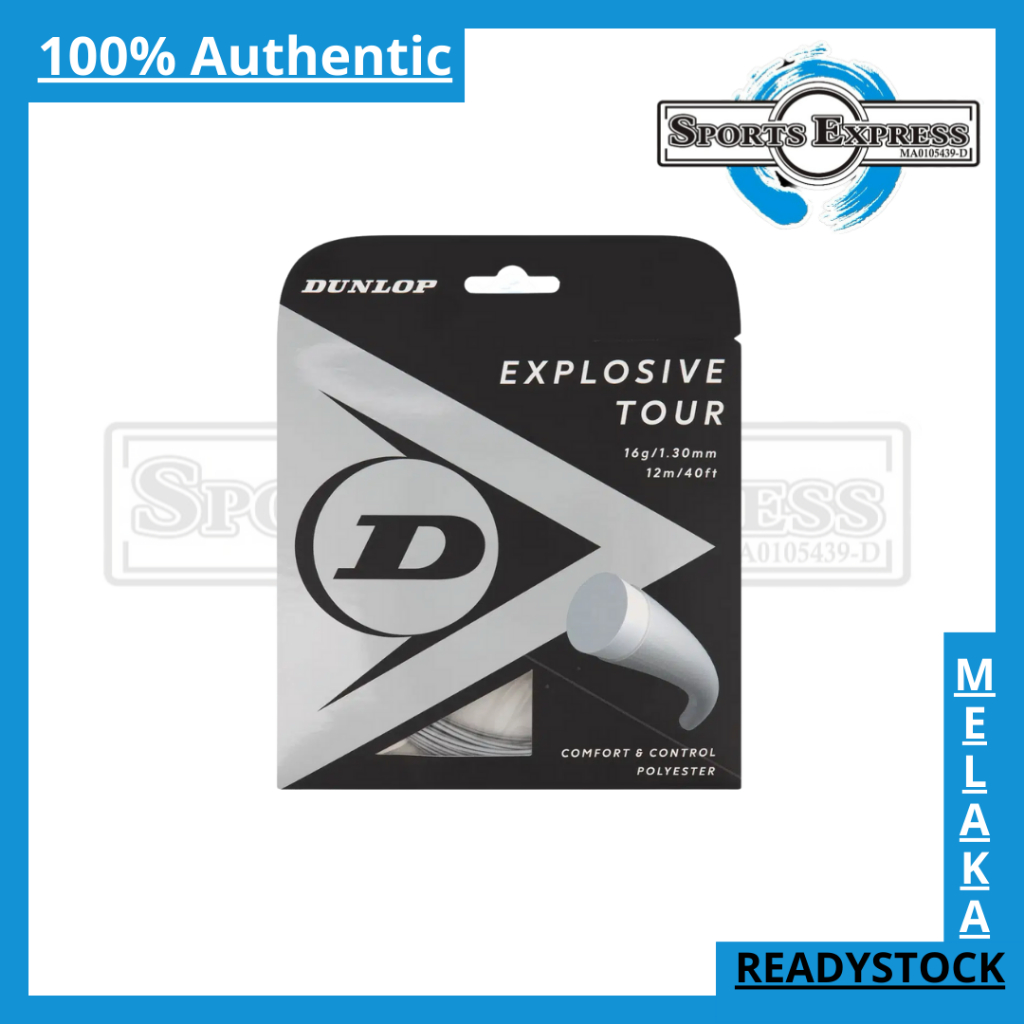 Dunlop Tennis String Explosive Tour Tali Raket Tennis [100% Authentic ...