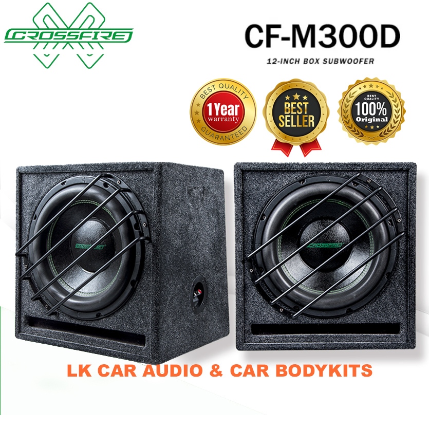 CROSSFIRE CF-M300D Box Subwoofer 12 Inch Active Car Subwoofer | Shopee ...