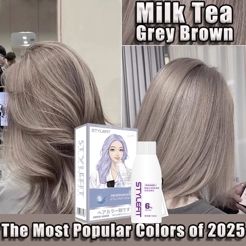 Natural Hair Dye Cream Organic Pewarna Rambut No Need to Bleach Hair ...