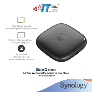 Synology BeeDrive 1TB Personal Backup Hub for Desktop and Mobile in One Place
