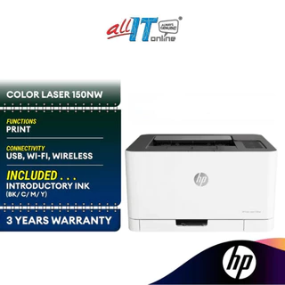 HP Color Laser 150nw Printer (USB, Wireless, Wi-Fi, Ethernet) - 4ZB95A