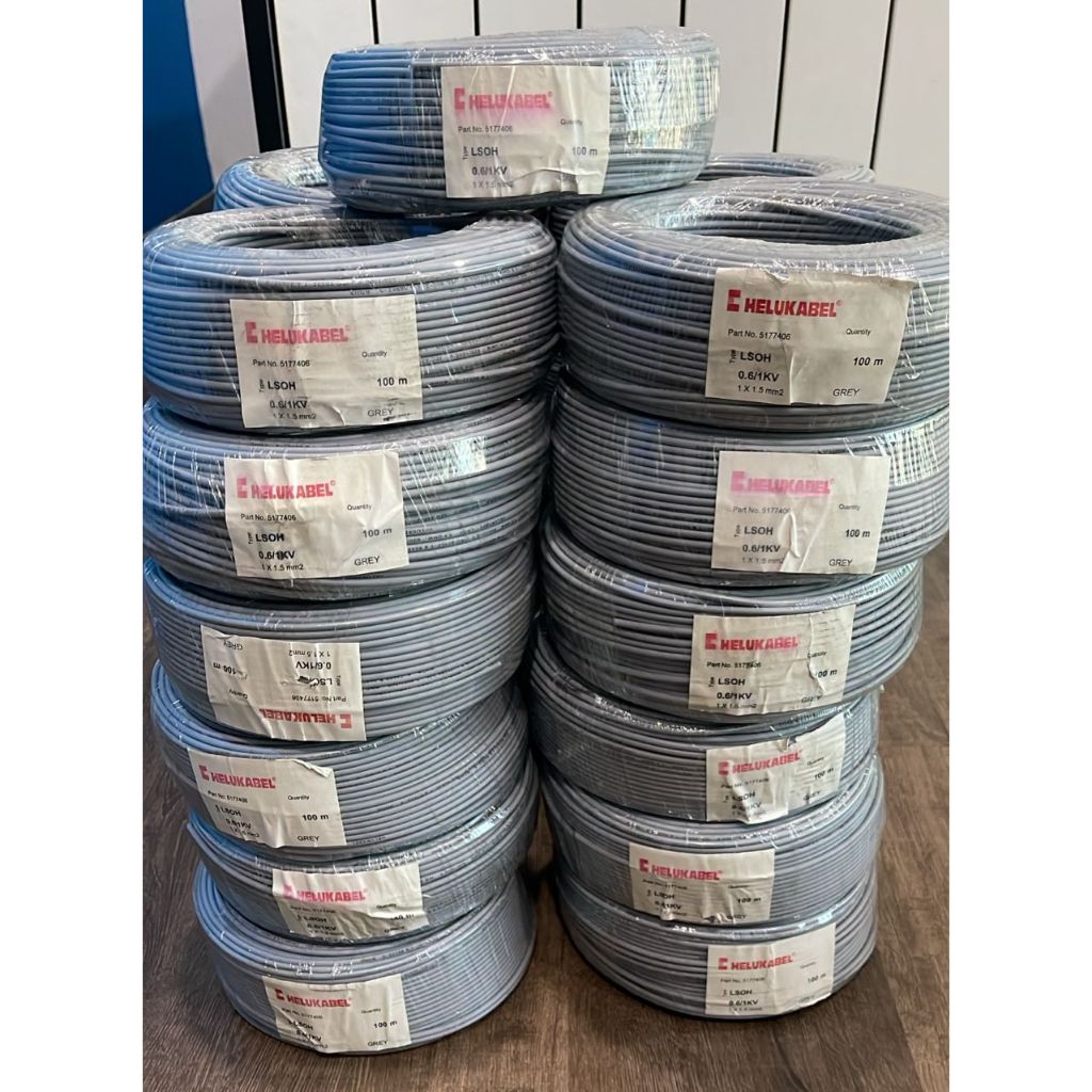 HELUKABEL LS0H 0.6/1KV 1.5MM PVC GREY (100MTR/ROLL) | Shopee Malaysia