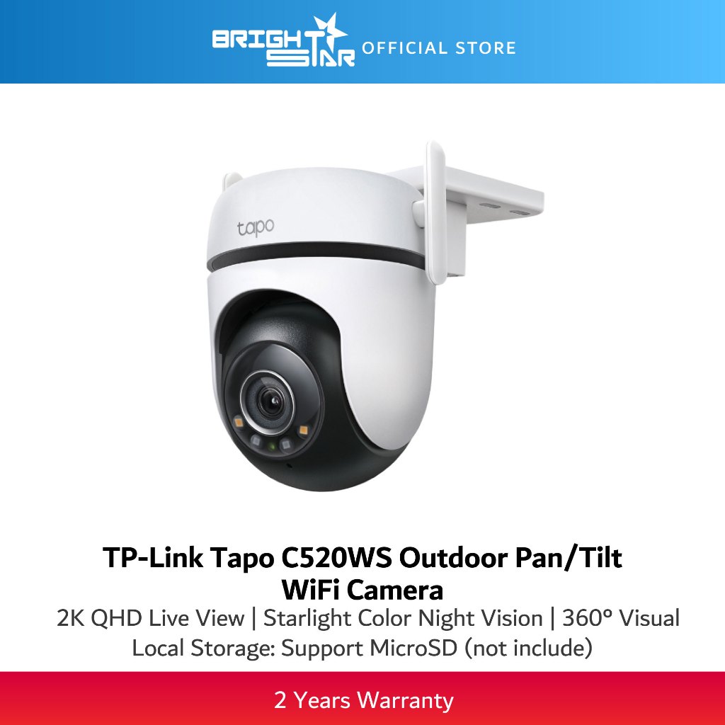 TP-LINK Tapo C520WS Outdoor Pan/Tilt Security Wi-Fi Camera | Shopee ...