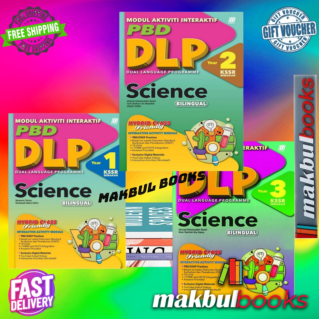 SASBADI: MODUL AKTIVITI INTERAKTIF PBD DLP SCIENCE BILINGUAL YEAR 1,2 ...