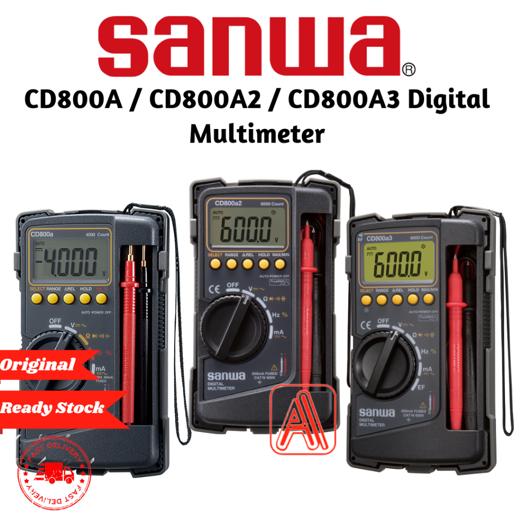 Sanwa CD800A/CD800A2/CD800A3 Digital Multi Meter | Shopee Malaysia