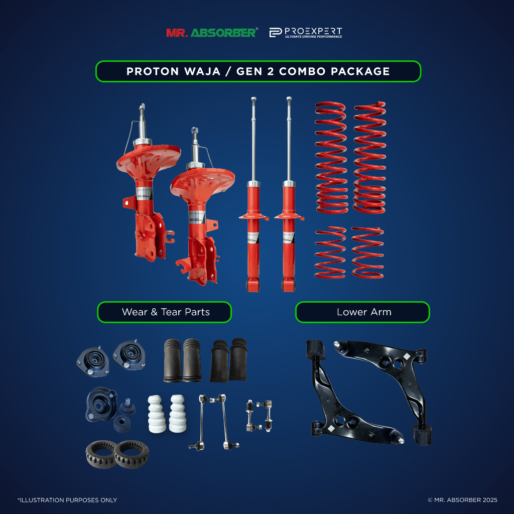 Proton Waja / Gen2 Combo Proexpert Heavy Duty Absorber Spring Sport ...