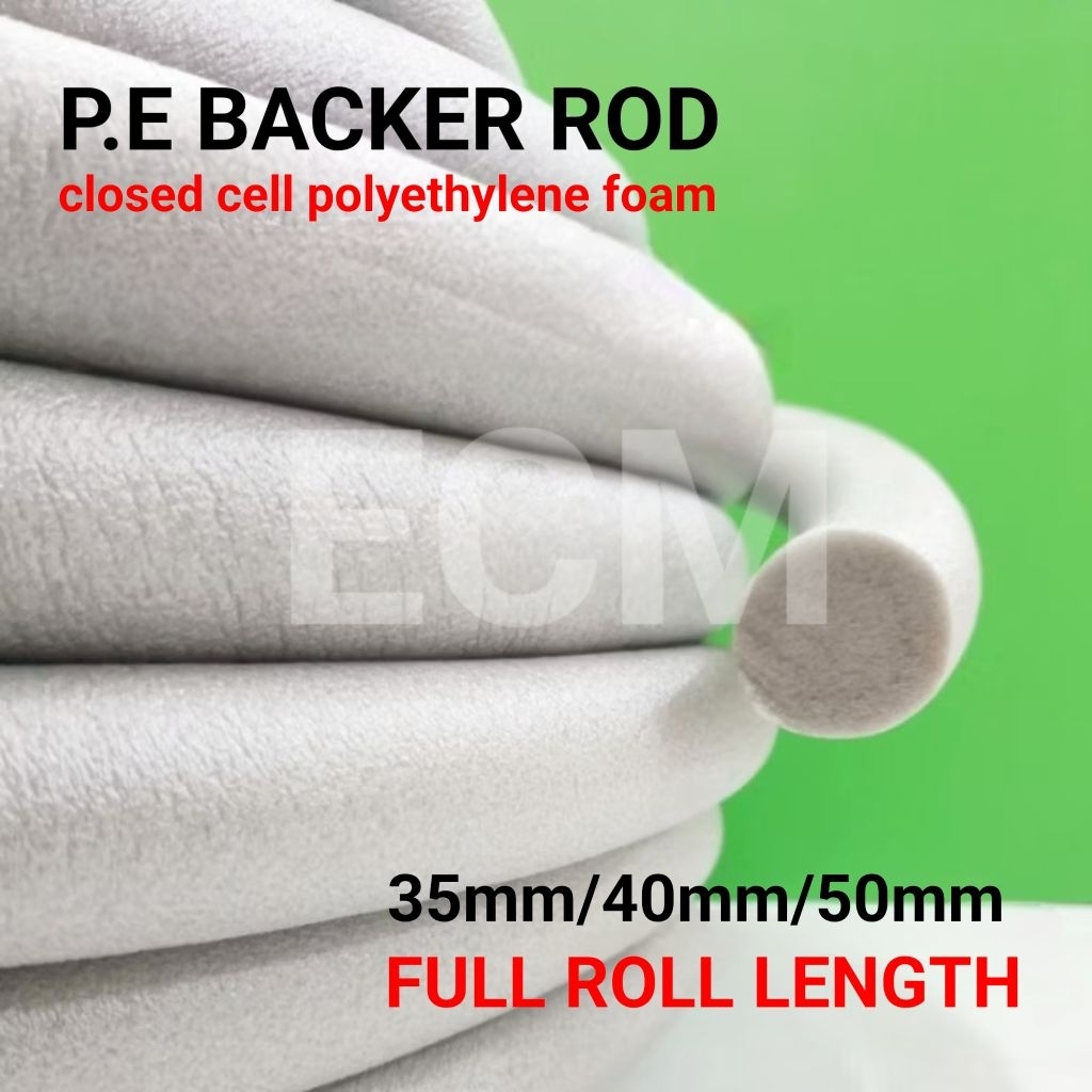 35MM - 50MM (FULL ROLL LENGTH) P.E BACKER ROD, POLYETHYLENE BACKING ...