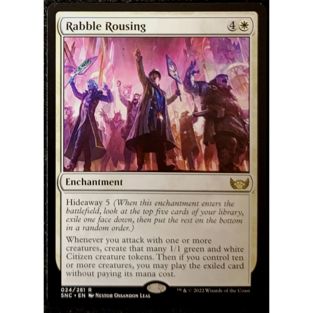 Magic The Gathering : Rabble Rousing Rare Streets of New Capenna card ...