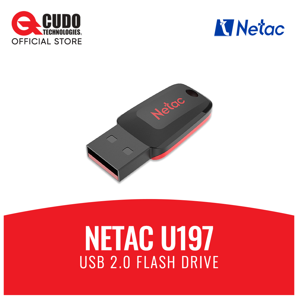 Netac U197 USB 2.0 Flash Drive (16GB/32GB/64GB) | Shopee Malaysia