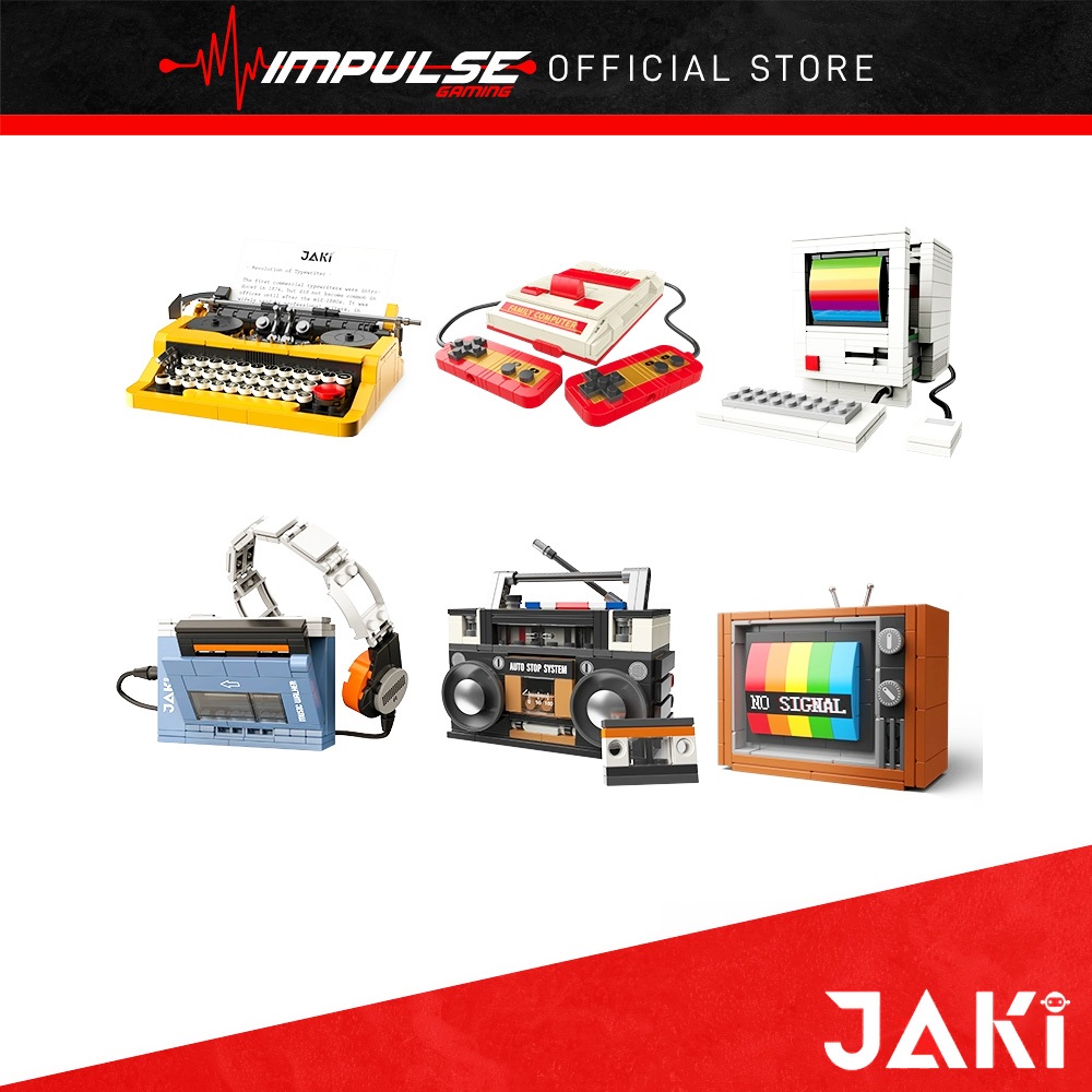 Jaki Color TV / Desktop Computer / Walkman / Red & White Game Console ...