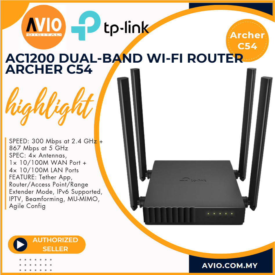 TP-LINK Tplink AC1200 Dual Band Wifi Router Access Point Range Extender ...