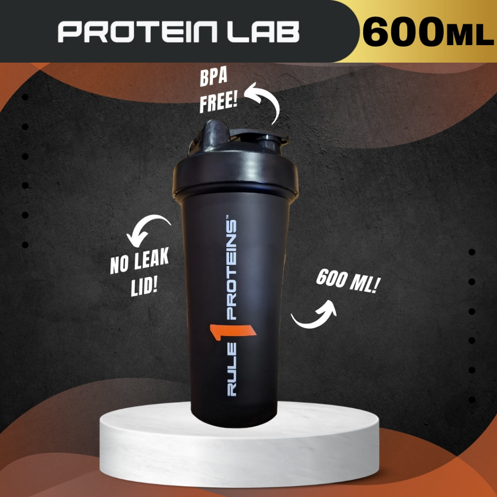 Rule 1 Black Shaker Ergonomic Grip and Mixing Ball for Smooth Use ...