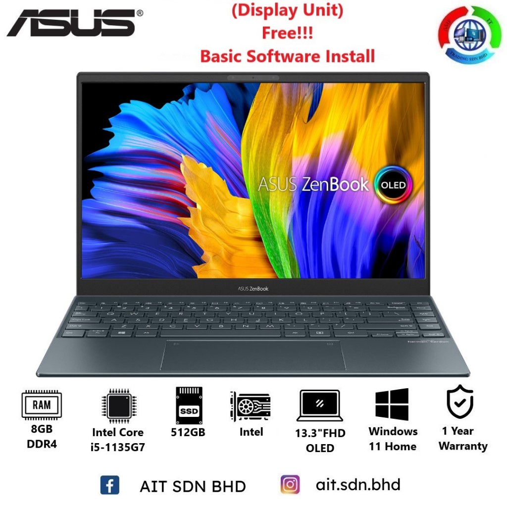 Bracciolo Con Tastiera Retroilluminata Per Asus ZenBook UX325E (blu) - Ipartgo