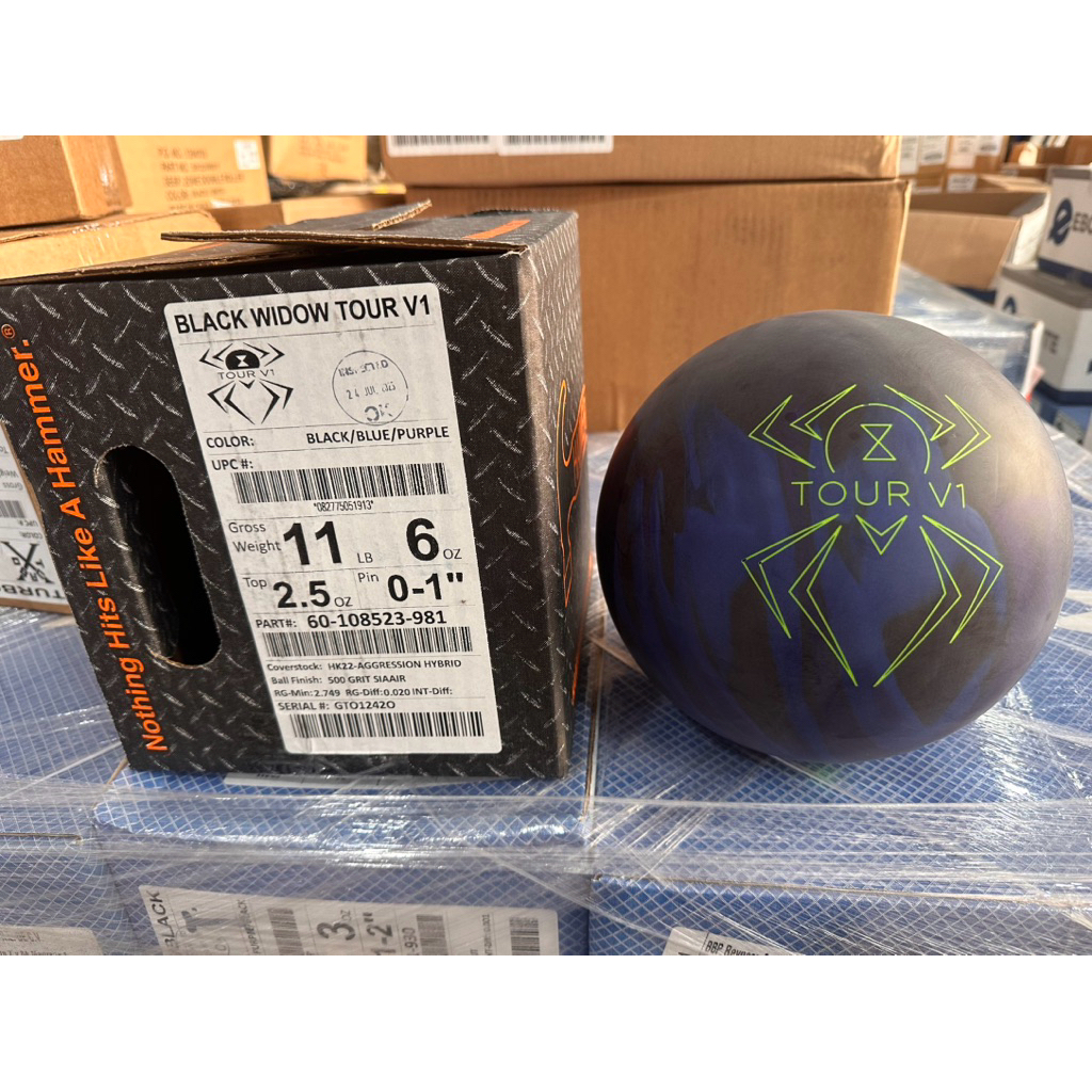 Bowling Ball - HAMMER - BLACK WIDOW - TOUR V1 - SPINNER - 11LBS - X ...