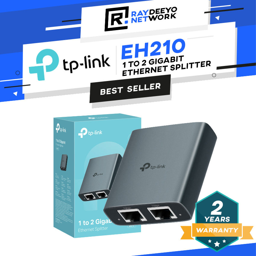 TP-LINK EH210 Plug and Play 1 to 2 Gigabit Ethernet Splitter | Shopee ...