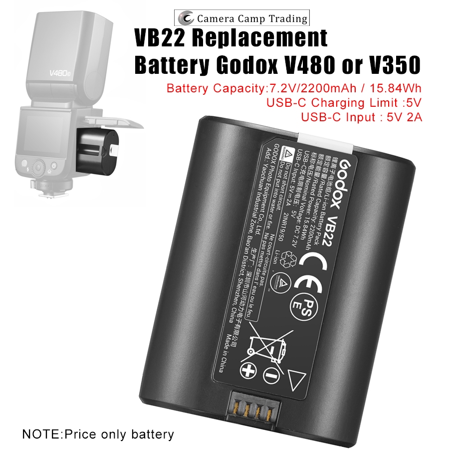 Godox VB22 batterie pour V480 - Alimentation - Achat & prix