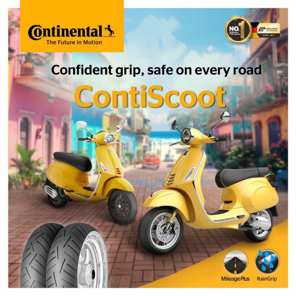 CONTINENTAL ContiScoot Scooter Tyre Premium Scooter Tire | Shopee Malaysia